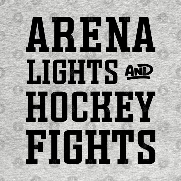 Arena Lights Hockey Fights Hockey Mom Cute Funny by GlimmerDesigns